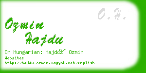 ozmin hajdu business card